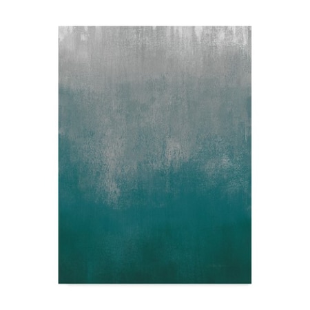 Silvia Vassileva 'Silver Wave I Green Crop' Canvas Art,24x32